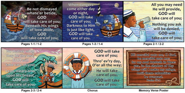 God Will Take Care of You Illustrated Sunday School Songs Look Inside 6160