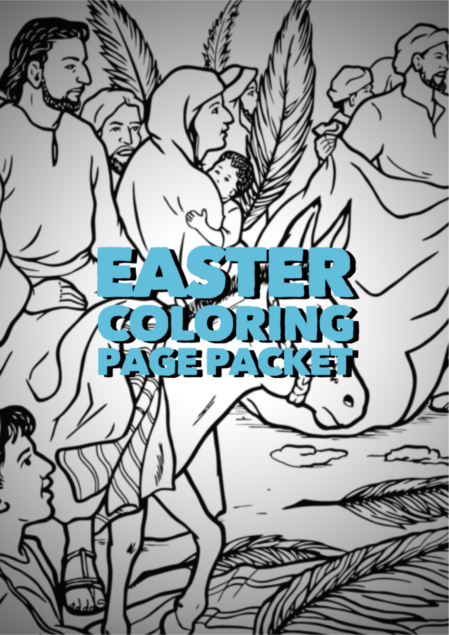 Easter Coloring Page Packet Printable PDF Download   Bible ...