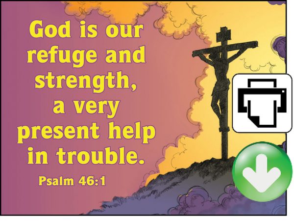 Psalms 46:1 Memory Verse Download (Ready-to-Print PDF) - Bible Visuals ...