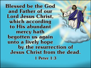 Christ the Lord Is Risen Today Illustrated Hymn Verse Poster 6127