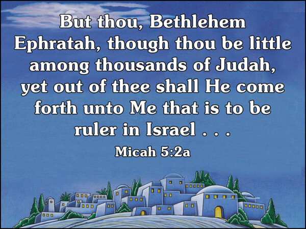 O Little Town of Bethlehem Christmas Songs for Children Verse Poster 6300