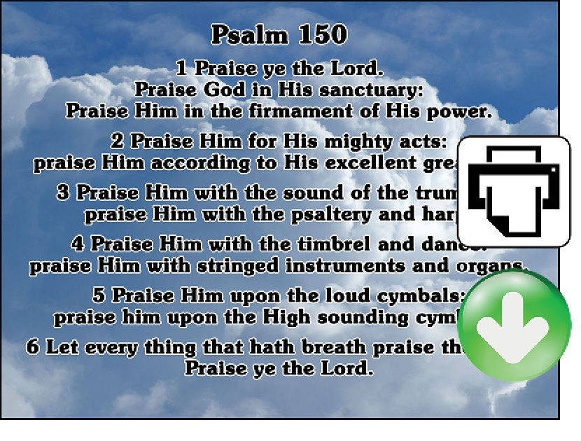 Psalms 150 Memory Verse Download (Ready-to-Print PDF) - Bible Visuals ...