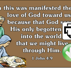 First John 4:9 Memory Verse Poster Download (Ready-to-Print PDF)
