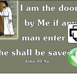 John 10:9a Memory Verse Download (Ready-to-Print PDF)