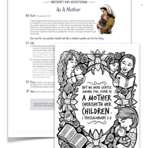 Mother's Day Devotional and Coloring Page Downloads (Ready-to-Print PDF)