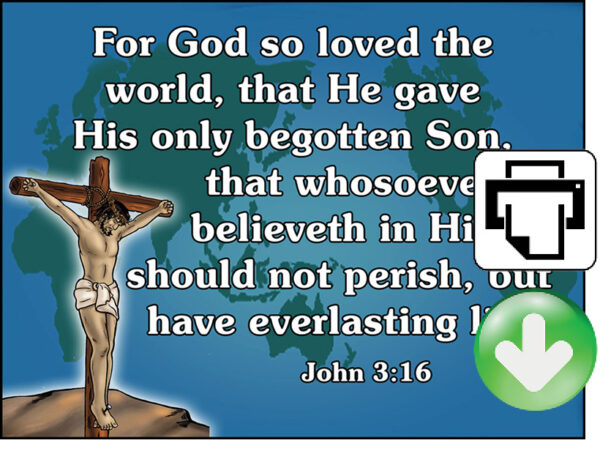 John 3:16 Memory Verse Download (Ready-to-Print PDF) | Bible Visuals ...