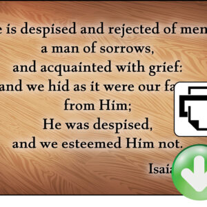 Isaiah 53:3 Memory Verse Download (Ready-to-Print PDF)
