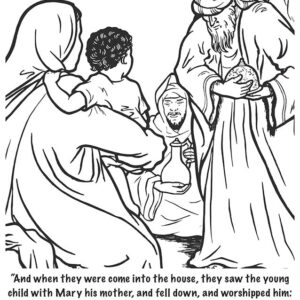 Matthew 2:11 Coloring Page Download (Ready-to-Print PDF)